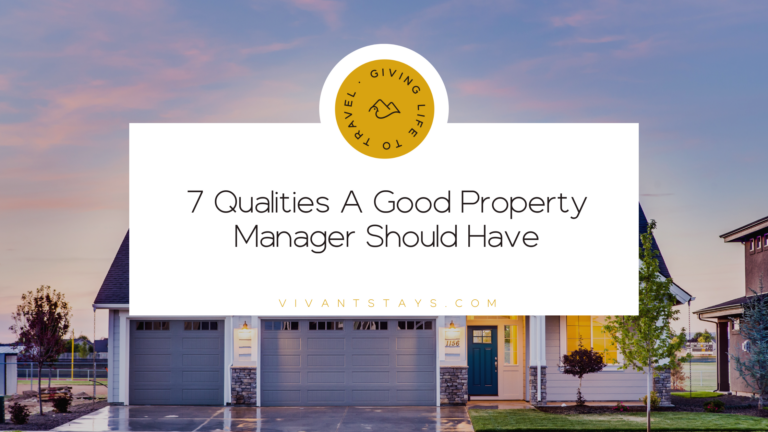 Blog banner titled "7 Qualities A Good Property Manager Should Have"