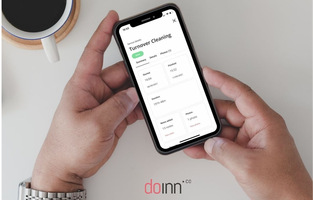 Image of the Doinn app functionalities